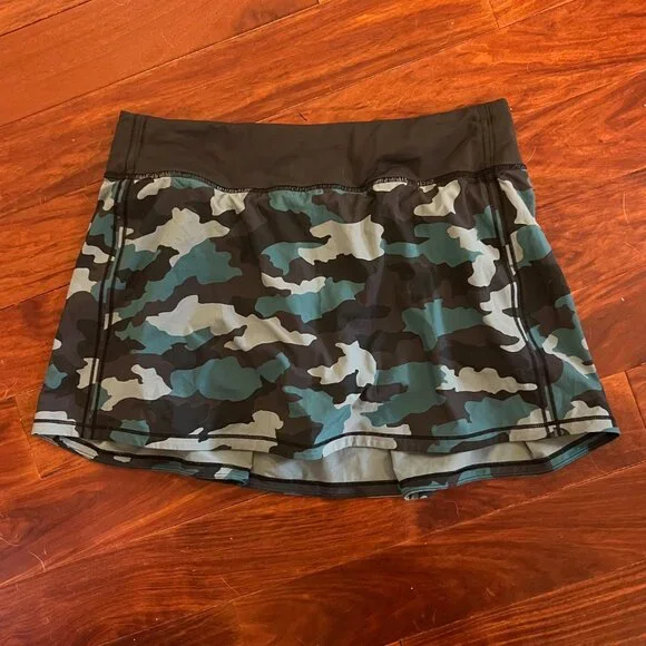 Lululemon Pace Rival Mid-rise skirt, 8 long/tall Rainforest Green - Picture 2 of 4